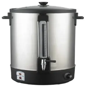 Commercial Kitchen Equipment Commercial Electric Double-Layer Water Boiler 35L, 2KW, SS304 Inner Layer, 30°C to 110°C WB-35