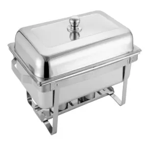Commercial Kitchen Equipment Square Fold Buffet Stove 8.0L, Portable Folding Frame, Durable Stainless Steel DZW-I080