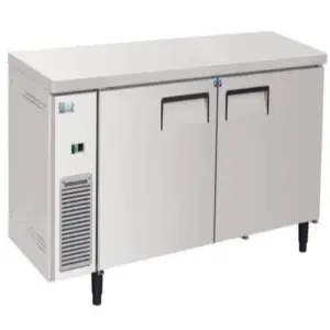 Commercial Kitchen Equipment Commercial Electric Static Cooling Counter Freezer, 409L Professional Deep Stainless Steel Underbench Freezer, Dixell Digital Control STCF1580
