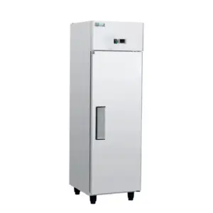 Commercial Kitchen Equipment Commercial Electric Static Cooling Upright Chiller, 428L Stainless Steel Vertical Refrigerator, Professional Dixell Controlled Storage STUC-1
