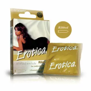Contempo Condoms Erotica B-P Pack of 3 657 (E-EX)