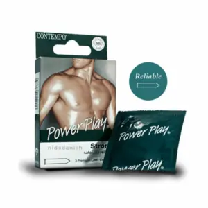 Contempo Condoms Powerplay B-P Pack of 3 1532 (E-EX)