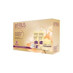 Cosmo Cosmetics Cosmo Dazzling 5 Steps Radiant Gold Brightening Facial Kit, Glowing Skin, CDG-5S