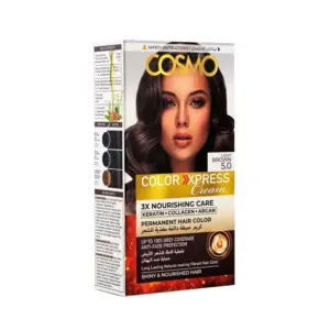 Cosmo Cosmetics Cosmo Permanent Hair Colour Cream Kit Light Brown 5.0