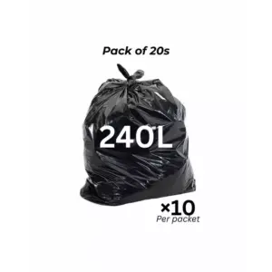 New Mohammedi Cowboy Garbage Bag 240L Trash Bags 10 Bags Per Packet Eco Friendly Pack of 20