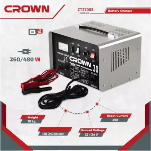 Crown Professional Crown Battery Charger 12/24V 20A Compact CT37005