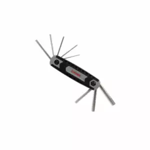Crown Professional Crown 8pcs Foldable Hex Key Set Compact CR‑V Steel Chrome Plated CPHOF‑HMAX08
