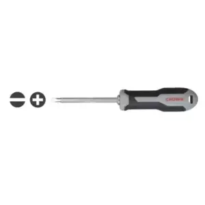 Crown Professional Crown Dual Function Screwdriver PH2 × 6 × 150 mm Durable Steel CPHDR‑ASPHB15