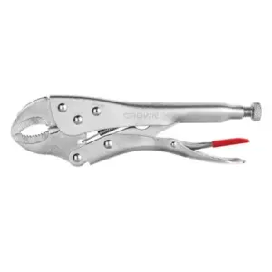 Crown Professional Crown Locking Grip Pliers Extra Curved Jaws 10‑Inch (250 mm) Heavy Duty Steel CPHPL‑GRB10