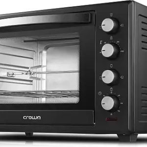 Crown Line Oven 50L 2000W, Rotisserie, Baking, Grilling, Convection Function, 60 Minutes Timer, Auto Shut Off with Finish Bell, Built-ln Inner Lamp, 230°C Maximum Oven Temperature EO-296