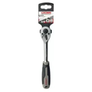 Crown Professional Crown Reversible Ratchet Handle 3/8″ Drive 200 mm CPH‑SW‑RHA38