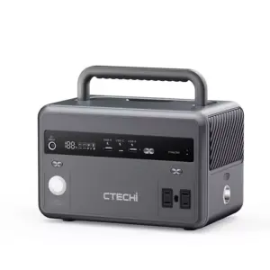 Generic CTECHi Portable Power Station 300W with 299Wh LiFePO4 Battery, 120000mAh Emergency Power Supply, Solar Generator for Travel, Camping, Power Outage and RVs GT300