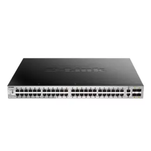 D-Link Gigabit Smart Switch Rak Managed 54-Port Lite Layer 3 Stackable PoE DGS-3130-54PS