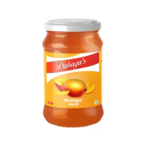 Dabaga's Mango Jam 400gm Glass Jar (Pack of 12pcs)