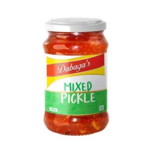 Dabaga's Mixed Pickle 300g, High Quality & Natural Ingredients, Complex Flavor Profile, Versatile Culinary Use FGD-ASS-09 (Pack of 12pcs)