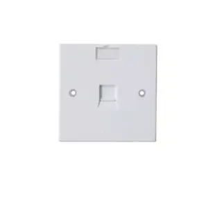 D-Link Single Face Plate 86*86mm, Square, White, Excluding Key Stone Jacks NFP-0WHI11