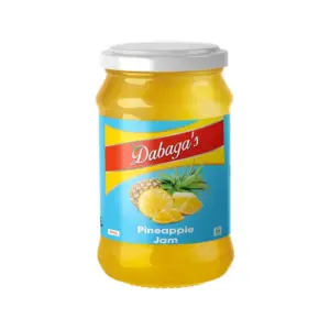 Dabaga's Pinneaple Jam 400gm Glass Jar (Pack of 12pcs)