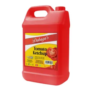 Dabaga's Tomato Ketchup 5kg, High Quality & Natural Ingredients, Complex Flavor Profile, Versatile Culinary Use FGD-SAU-30 (Pack of 2)