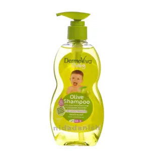 Dabur Dermoviva Baby Shampoo pH 5.5 - 6, Gentle Cleanser with No Tear Formula, Olive 500ml