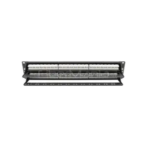 D-Link 48 Port Cat6 Unshielded Fully Loaded Punch Down Patch Panel - Keystone Type -2U NPP-C61BLK481