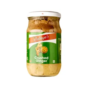 Dabaga's Crushed Ginger 300gm Glass Jar Pack of 12pcs