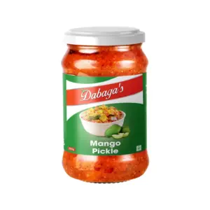 Dabaga's Mango Pickle 300gm Glass Jar Pack of 12pcs