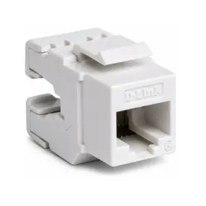 D-Link Cat6 UTP 180〫Punch Down Keystone Jack  - White Colour NKJ-C6WHI1B21