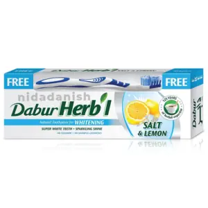 Dabur Herbal Toothpaste 150g with Brush Whitening