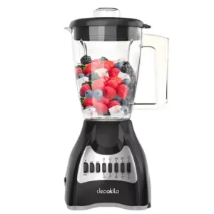 Decakila Blender 1.5l Plastic Jug with Stainless Steel Blades 500w Kejb044b unbreakable material high temperature protection