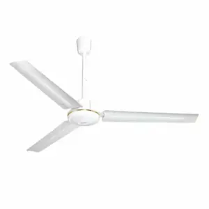 Decakila Ceiling Fan 56" 3 Blades 70W  Indoor Ceiling Fan Brushed Nickel with Brushed Nickel Steel Blades KEFC076W