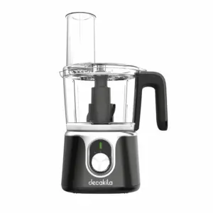 Decakila Food Processor 1.25l Bowl with Stainless Steel Blade Coordless 200w Kmmg005b plastic body chopping, slicing and cutting function detachable blade