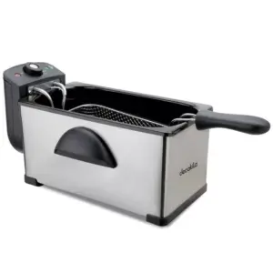 Decakila Deep Fryer 3l Adjustable Temperature 2000w Keec056m stainless steel material with power indicator overheat protection