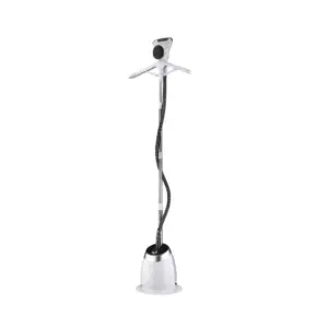 Decakila Garment Steamer 1400ml Tank Suit Hanger 1580w Keen005w comes with cloth hanger, hook, pants clip, fur brush, glove, telescopic pole and iron brush