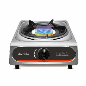 Decakila  Gas Cooker 1 Burner 2.7kW Stainless Steel Even Heating Kmgs039m