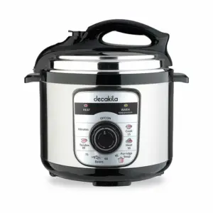 Decakila Pressure Cooker Electric 5l Digital Nonstick Coating 900w Keer039m mechanical knob switch operation single side nonstick pot coating