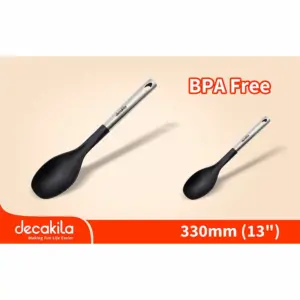 Decakila Solid Spoon 5.3cm Plastic Kitchenware Stainless Steel Kmtt044b