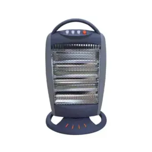 Decakila Room Heater 1200W 3 Heating Levels Oscillation Function Adjustable Thermostat Instant Heating Automatic Tip Over Protection Light Weight KEFH001B
