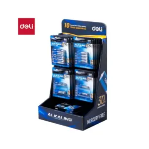 Deli Stationery Deli Alkaline Battery Set with display case Mercury-free Alkaline ELH999