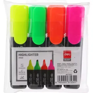 Deli Stationery Deli Highlighters Pack E37232
