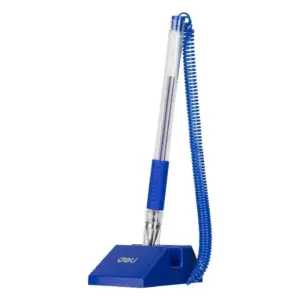 Deli Stationery Deli Desk Pen Stand Bullet Tip 0.5mm, Blue, Pack of 3 E6791