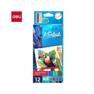 Deli Stationery Deli Colored Pencils 12 Colours, Triangular Barrel C144-12