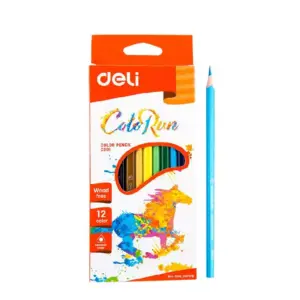 Deli Stationery Deli Colored Pencils 12 Colours, Triangular Barrel EC00100