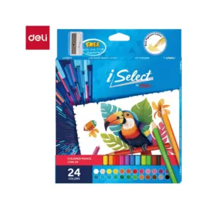 Deli Stationery Deli Colored Pencils 24 Colours, Triangular Barrel C144-24
