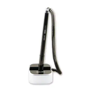 Deli Stationery Deli Pen with Stand Spring Bullet Black E6797
