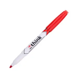 Deli Stationery Deli Dry Erase Marker Bullet Felt Tip 1-1.5mm Red EU00640