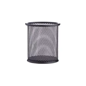 Deli Stationery Deli Mesh Steel Pen Holder Round E9172