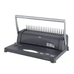 Deli Stationery Deli Binding Machine Punch Capacity 12 Sheets, Bind Capacity up to 350 Sheets E3871
