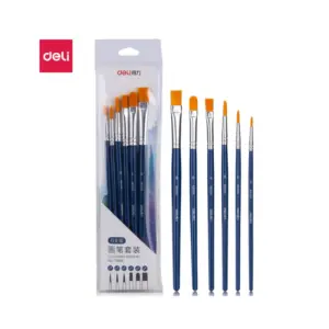 Deli Stationery Deli Brush Set Nylon Wool (Set of 6) 73885
