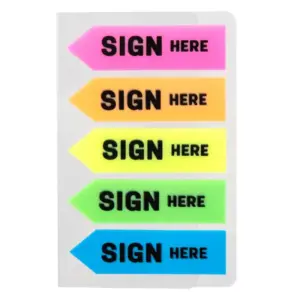 Deli Stationery Deli Sign Here Film Index Tabs EA11302