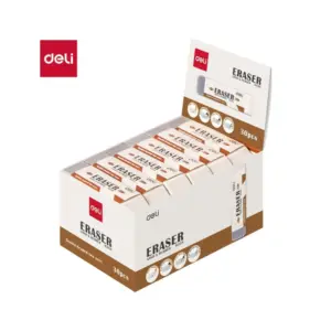 Deli Stationery Deli Eraser Double-headed design, for ink and pencil, Powerful erasing performance H359 (Pack of 3)
